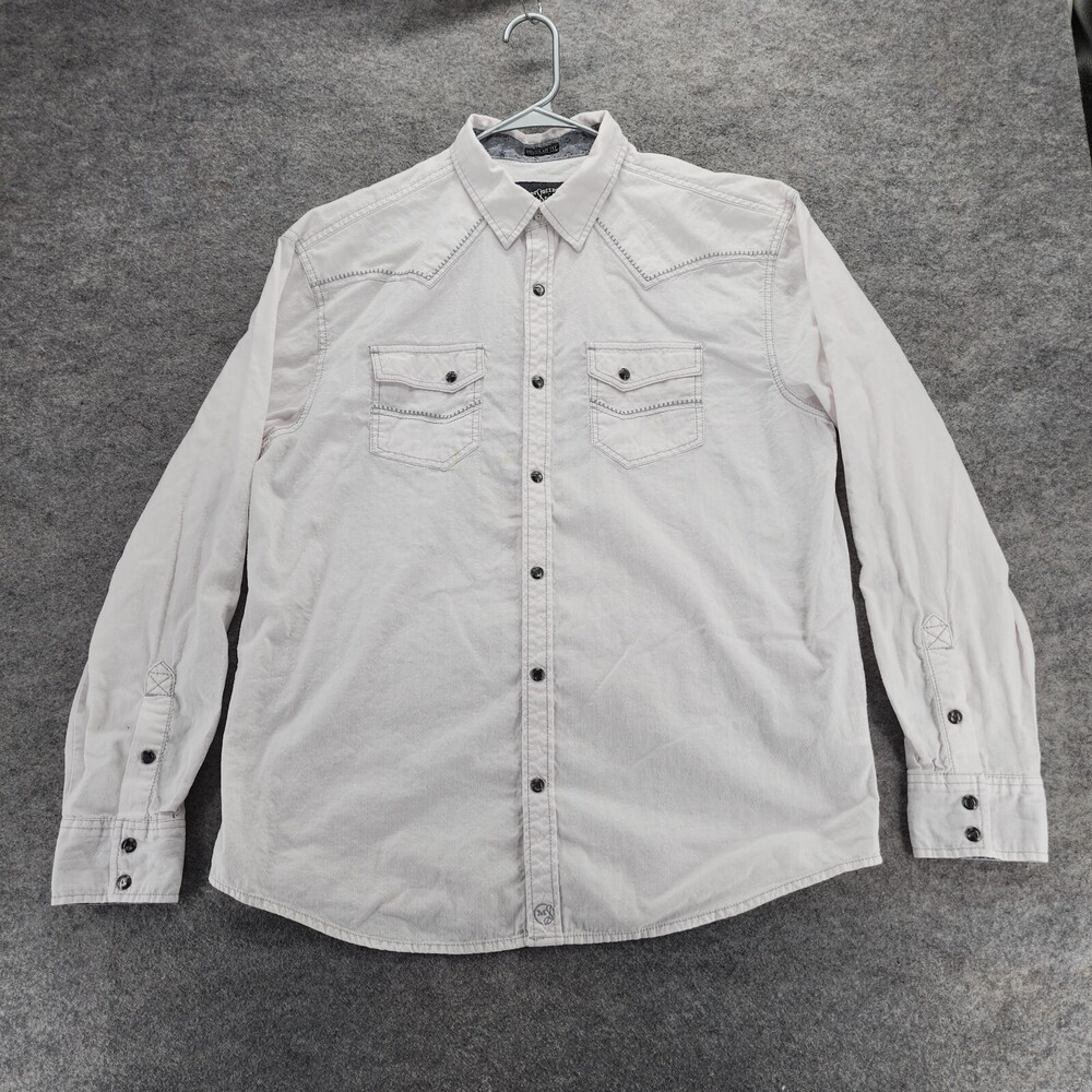 Moonshine Spirit by Brad Paisley Shirt Mens Large Pearl Snap White